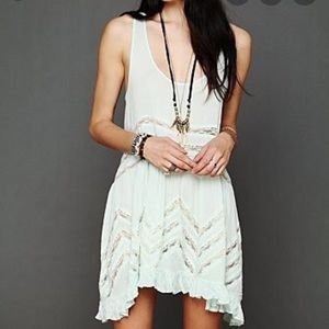 NWT Free People Voile and Lace Trapeze Dress